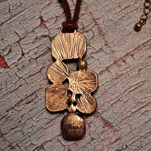 Mia Sophia "Patina" Multi-Stone Pendant Necklace - Picture 4 of 5